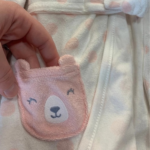 Carters baby bathrobe Toddler bath shower pink - Picture 3 of 7